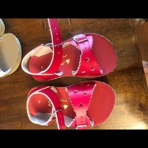 Red toddler sandals